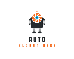 Robotics - Camera Shutter Robot logo design