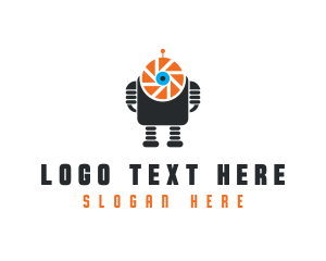 Bot - Camera Shutter Robot logo design