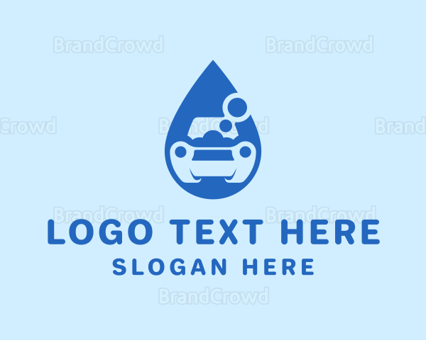 Car Water Drop Logo