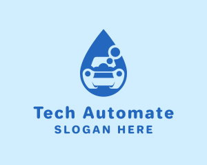 Car Water Drop logo design