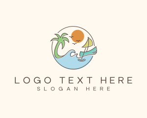 Beach - Beach Boat Resort logo design