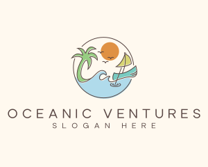 Beach Boat Resort logo design