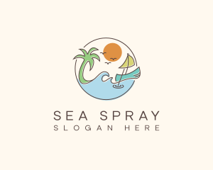 Beach Boat Resort logo design