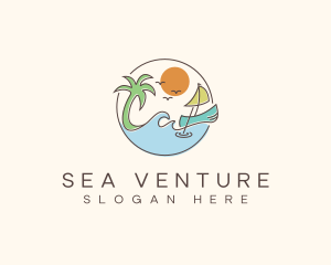 Beach Boat Resort logo design