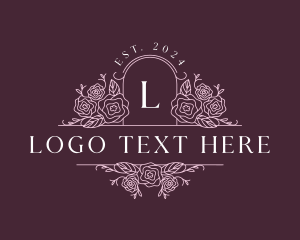 Rose Floral Garden Logo