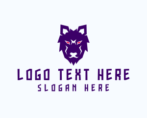 Alaskan Malamute - Wolf Dog Head logo design