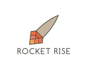 Diamond Rocket Launch logo design