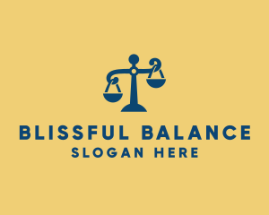 Justice Law Scales  logo design