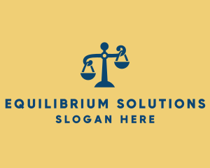 Balance - Justice Law Scales logo design