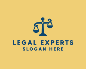 Law - Justice Law Scales logo design