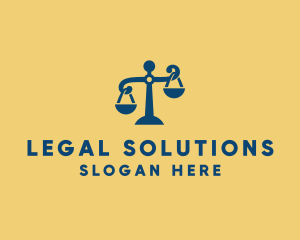Law - Justice Law Scales logo design
