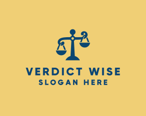 Judge - Justice Law Scales logo design