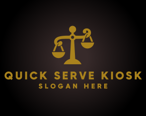 Justice Law Scales  logo design