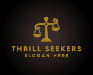 Justice Law Scales  logo design