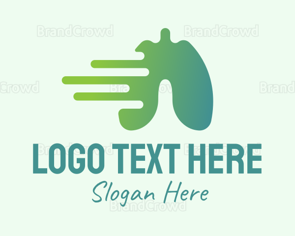 Green Fast Recovery Lung Logo