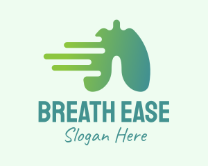 Respiratory - Green Fast Recovery Lung logo design