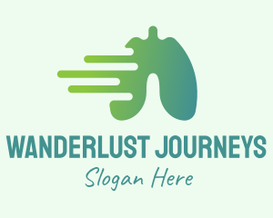 Medicine - Green Fast Recovery Lung logo design