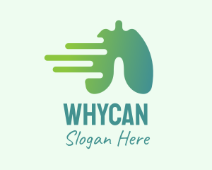Body Organ - Green Fast Recovery Lung logo design