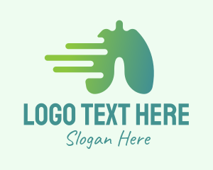 Nurse - Green Fast Recovery Lung logo design