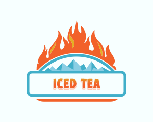 Fire Ice Temperature logo design