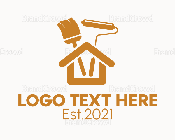 House Renovation Paint Logo