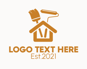 House Renovation Paint  logo design