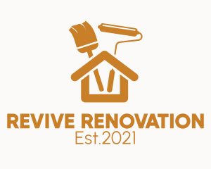 Renovation - House Renovation Paint logo design