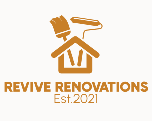 Renovation - House Renovation Paint logo design