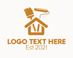 Painting - House Renovation Paint logo design