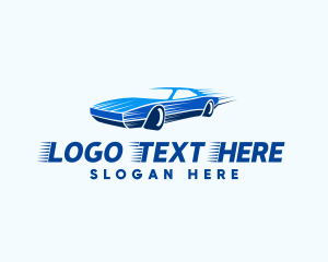 Sport - Blue Sports Car logo design