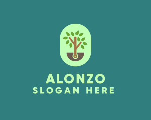 Nature Tree Planting logo design