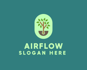 Nature Tree Planting logo design