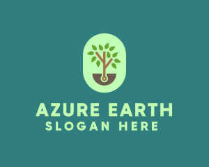 Nature Tree Planting logo design