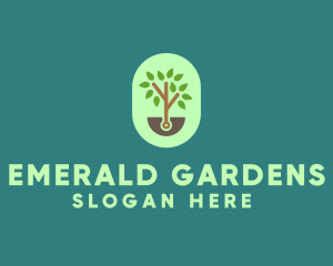 Nature Tree Planting logo design