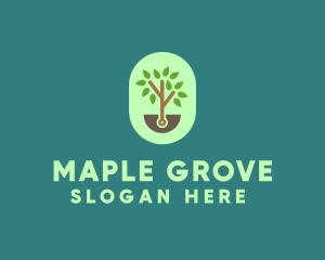 Nature Tree Planting logo design