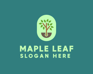 Nature Tree Planting logo design