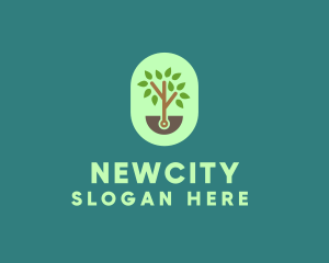 Nature Tree Planting logo design