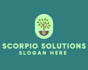 Nature Tree Planting logo design