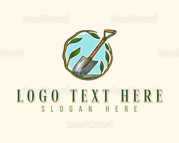 Shovel Plant Landscaping Logo