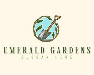 Shovel Plant Landscaping logo design