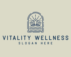 Wellness - Lotus Flower Wellness logo design