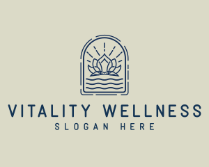 Lotus Flower Wellness logo design