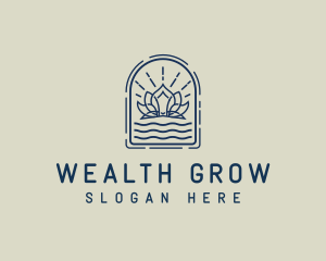 Lotus Flower Wellness logo design