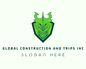 Gaming - Green Dragon Gaming Shield logo design