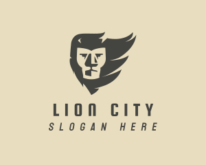 Lion Head Nature logo design