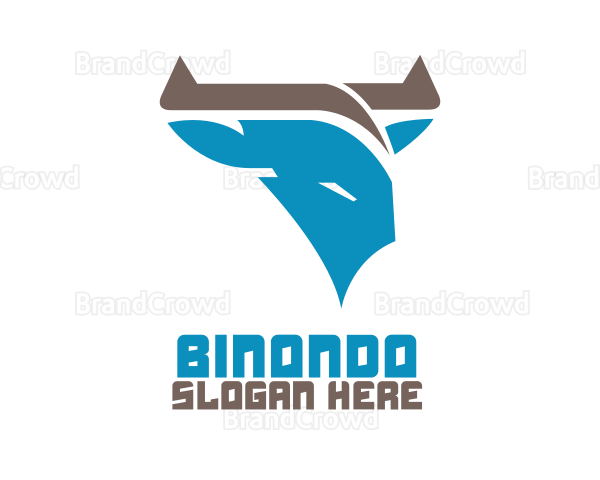 Blue Wild Bull Logo