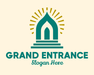 Entrance - Holy Temple Doorway logo design