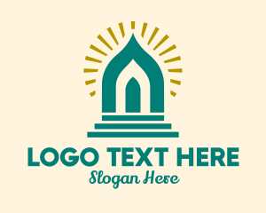 Temple-house - Holy Temple Doorway logo design