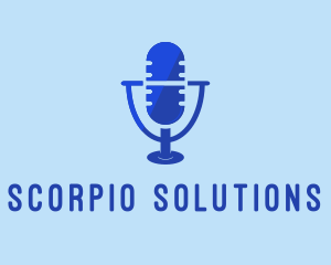 Blue Microphone Mic logo design