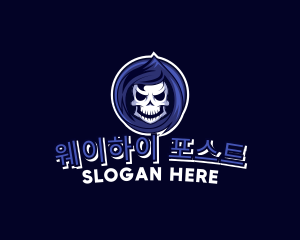 Skeleton Reaper Gaming  logo design